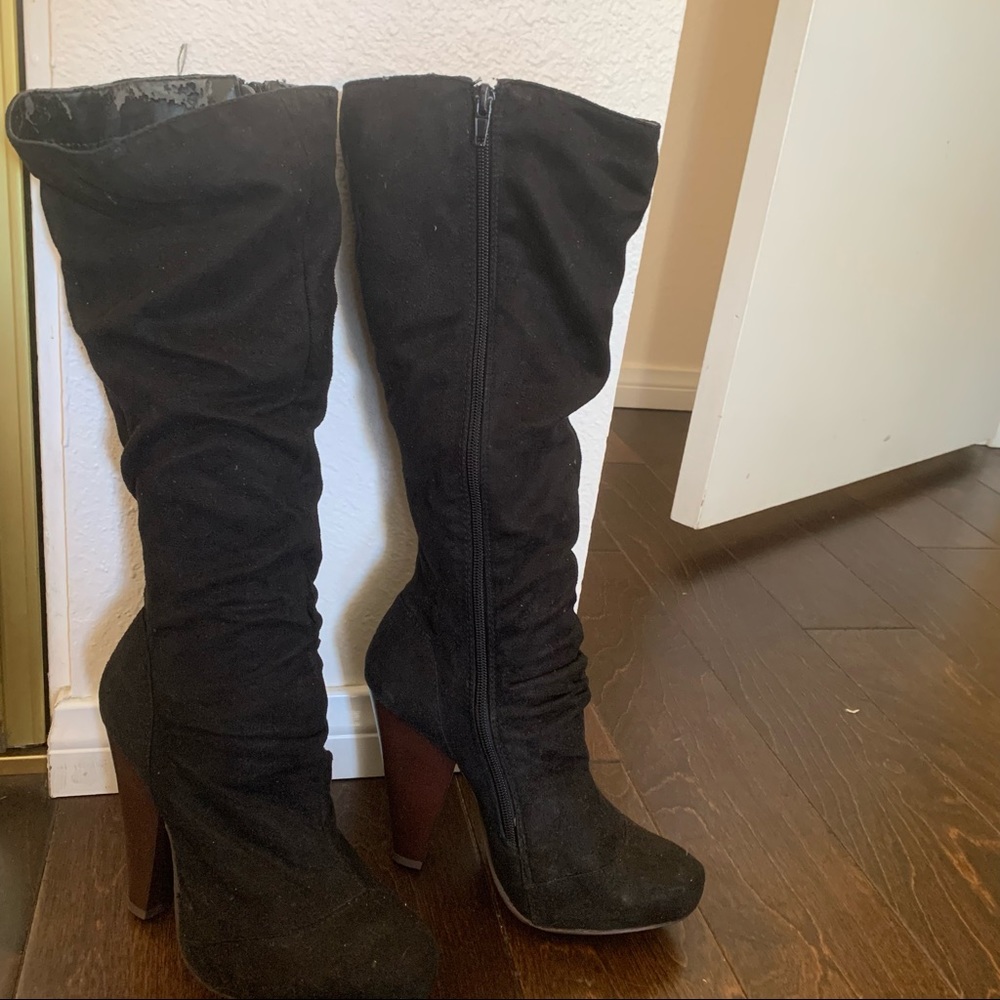 Black Suede Boots